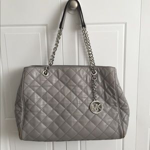 Michael Kors Bag Susannah Lamb Leather Large